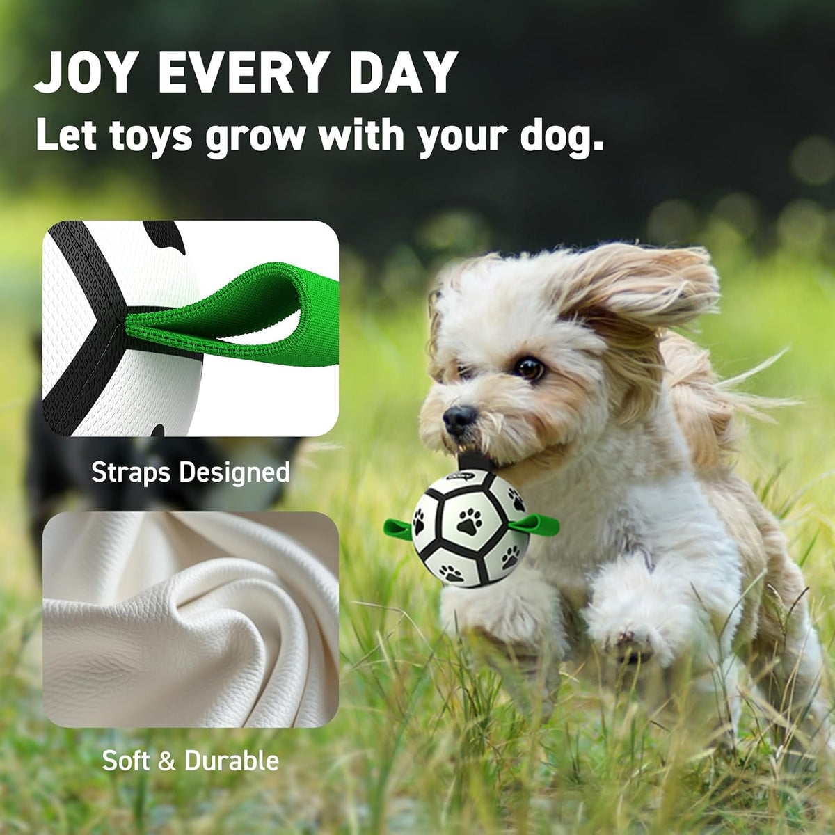 QDAN Juguetes para perros pequeños, pelotas para cachorros, pelotas...
