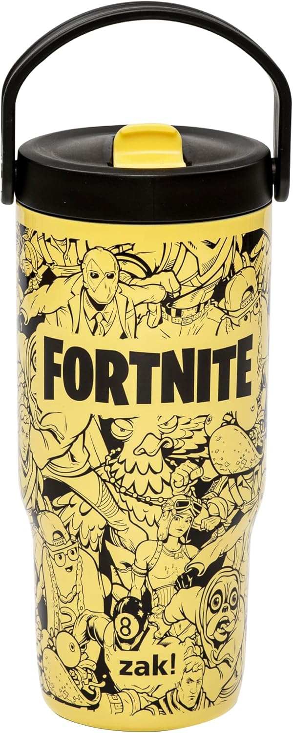 Zak Designs Fortnite Siply Sutton - Vaso para hidratación sobre la...