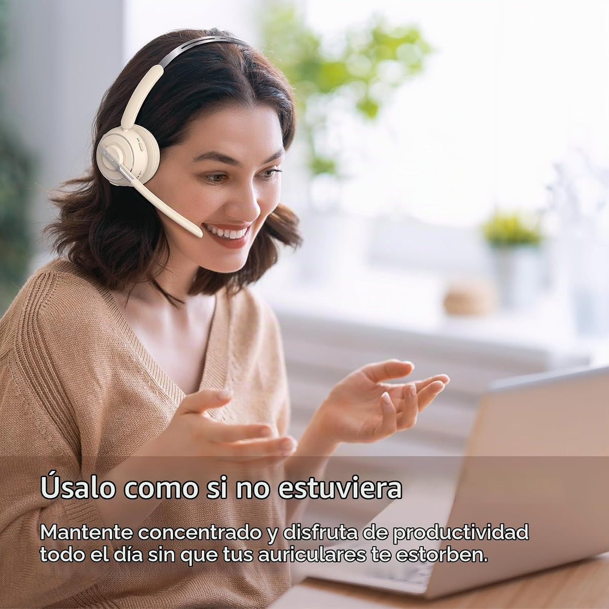 Auriculares Bluetooth, auriculares inalámbricos con micrófono para...