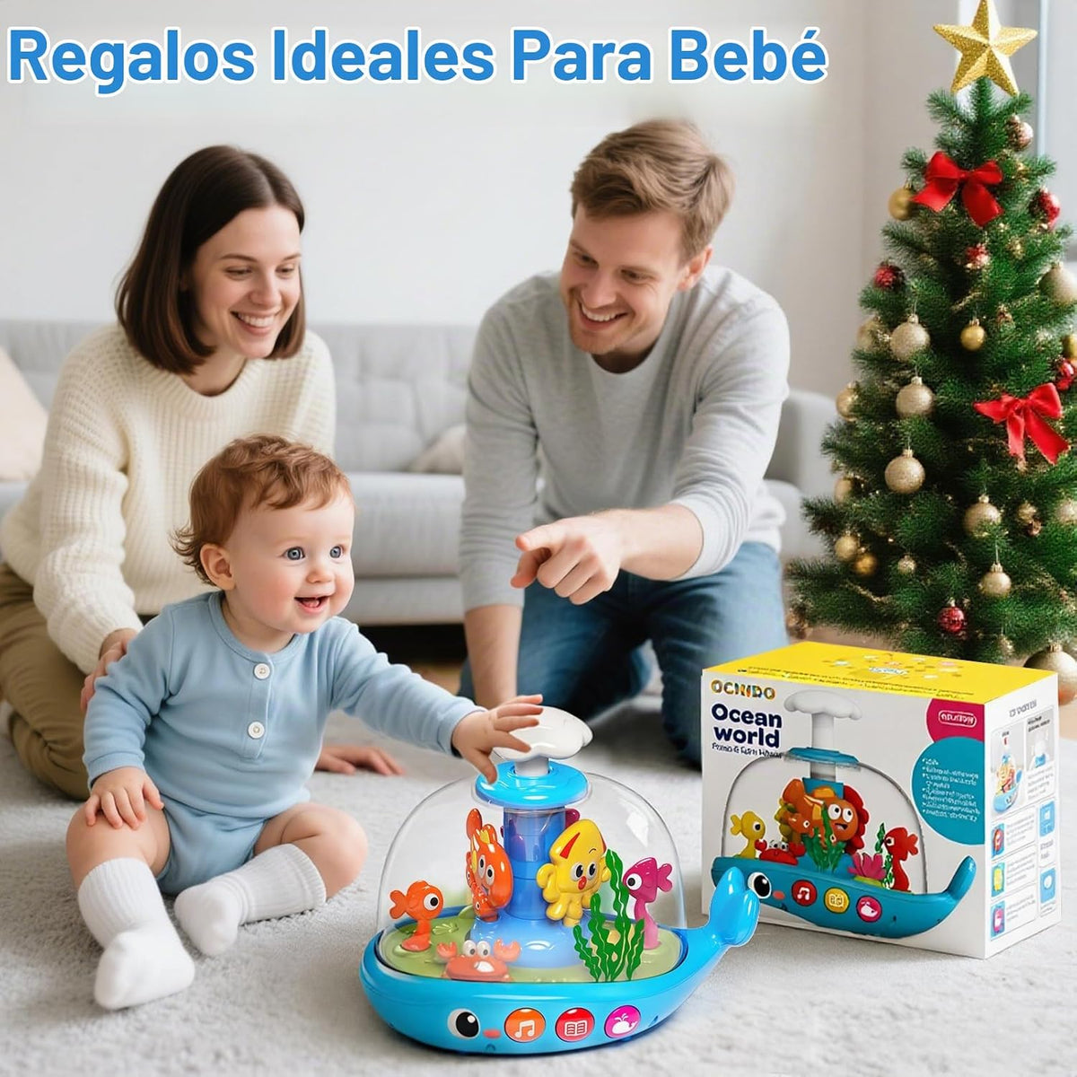Juguetes para bebés de 6 a 12 meses, juguetes para bebés que presio...