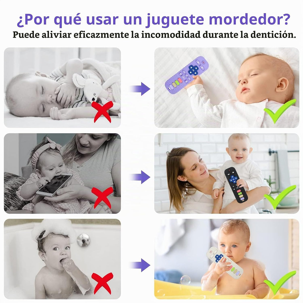 Chuya Juguete de silicona para la dentición del bebé, juguete para...
