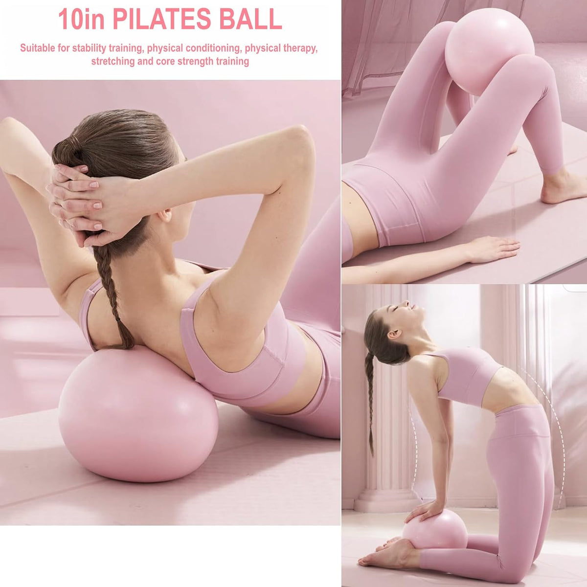 Nuplot Kit esencial de yoga y pilates para mujer, kit de pilates Be...
