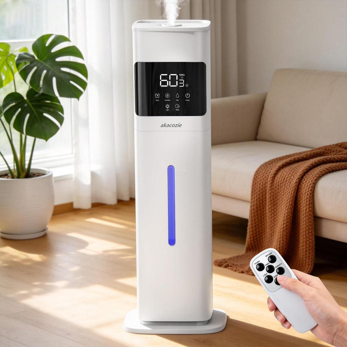 Akacozie Humidificador para habitación grande, humidificador de nie...