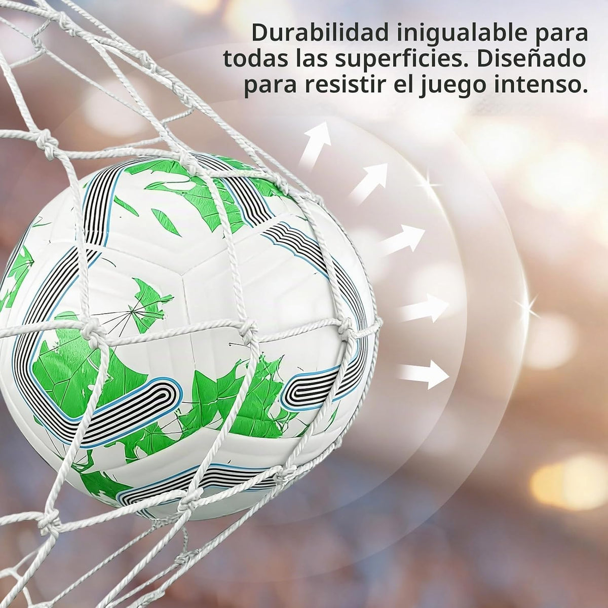 CWBCWB Balón de fútbol tamaño 5 para adultos y jóvenes, pelota de e...
