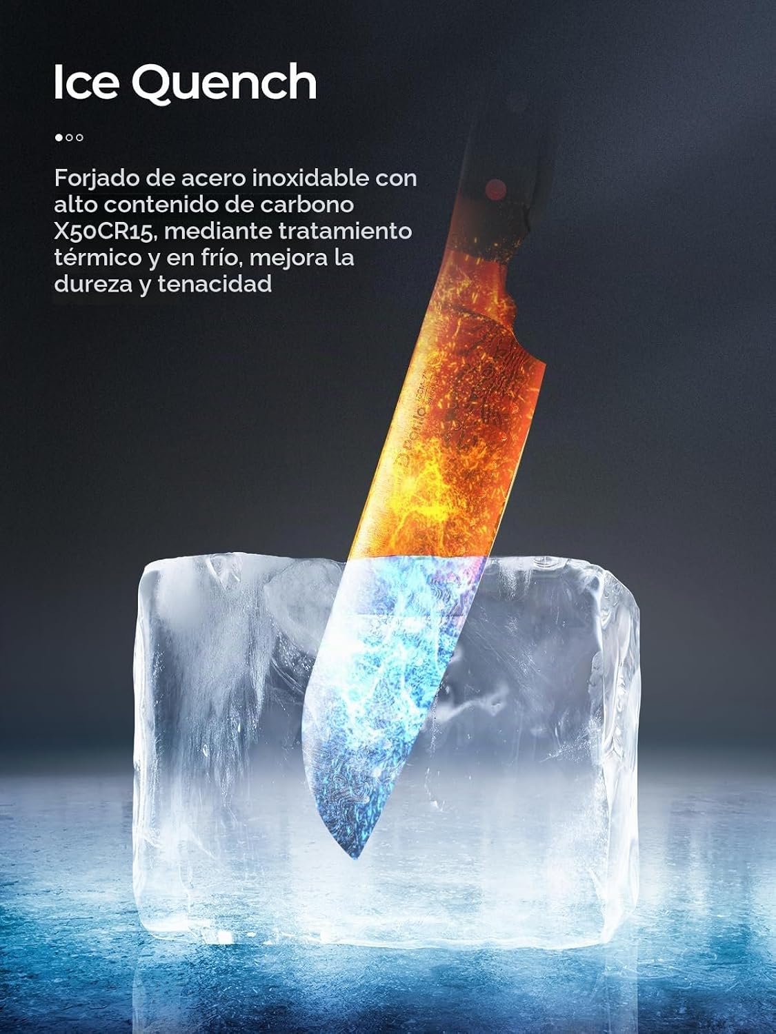 D.Perlla - Juego de cuchillos de cocina con tecnología avanzada de...