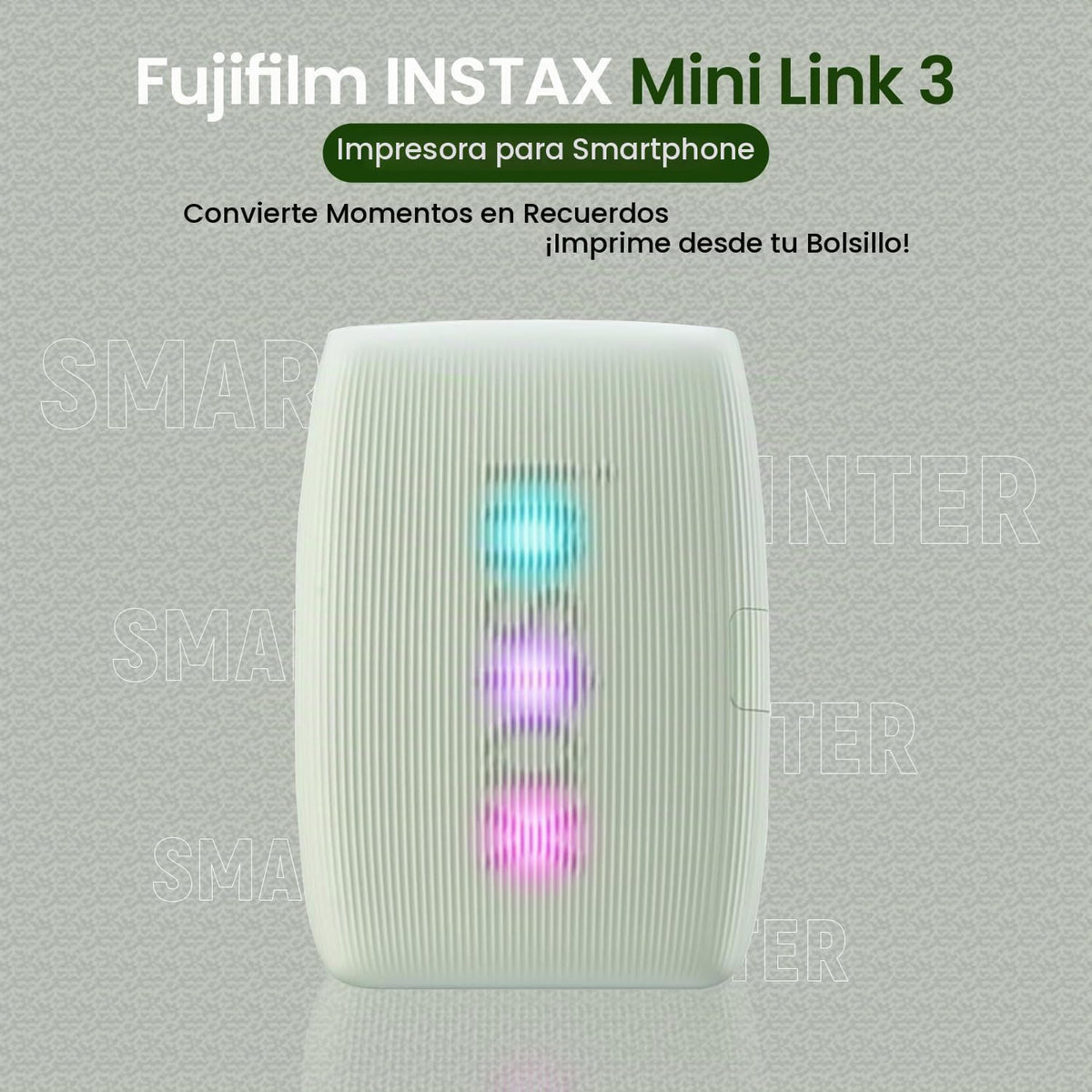 Fujifilm INSTAX Mini Link 3 - Impresora para smartphone + película...