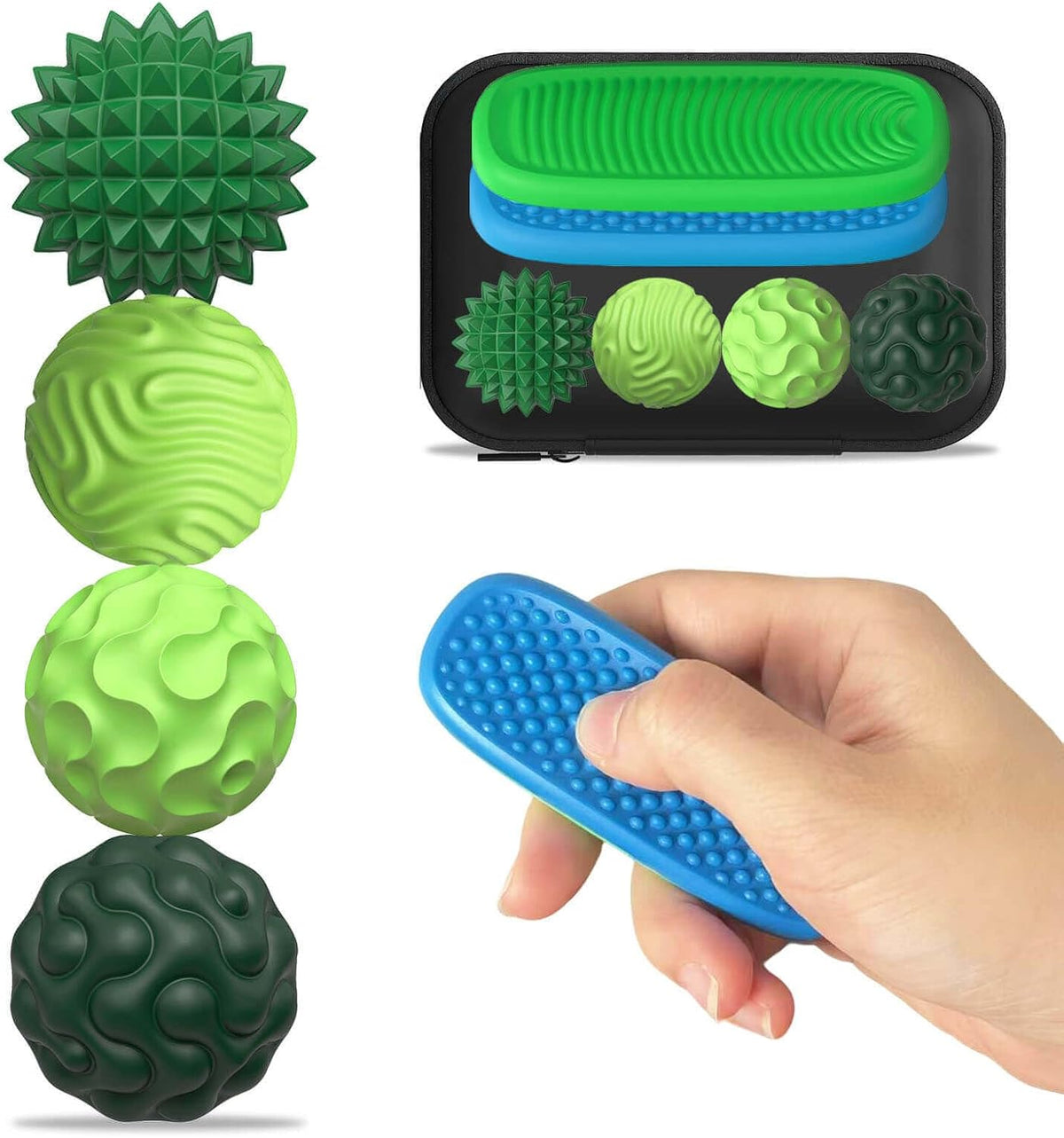 Juguetes Fidget para Adultos Bolas Magnéticas de Silicona y Piedras...