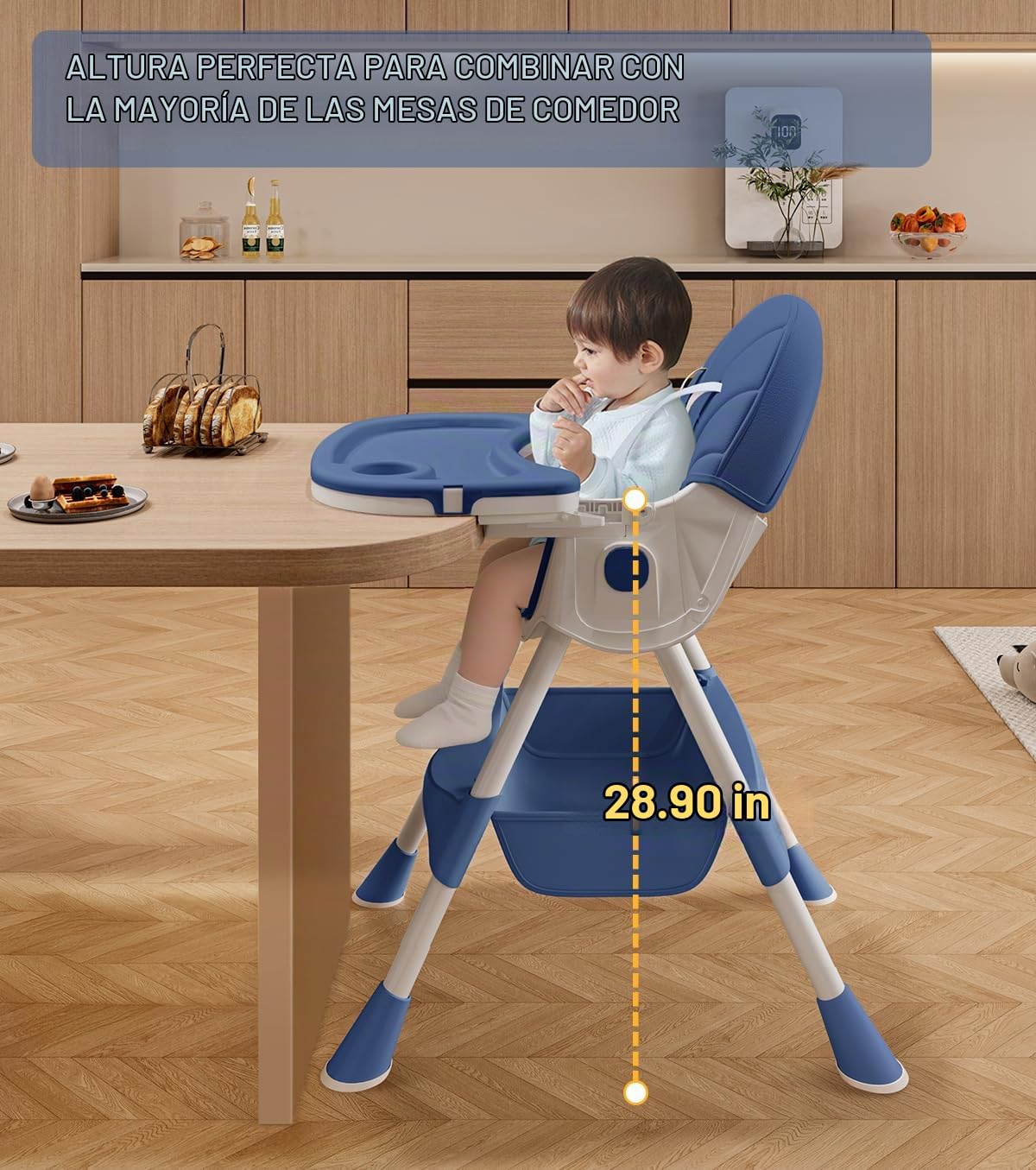 Silla alta para bebé, sillas altas 5 en 1 para bebés y niños pequeñ...