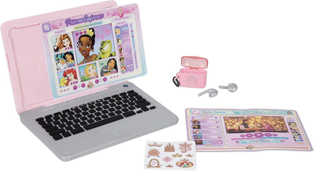 Colección de estilo de princesas de Disney Laptop de juguete con fr...