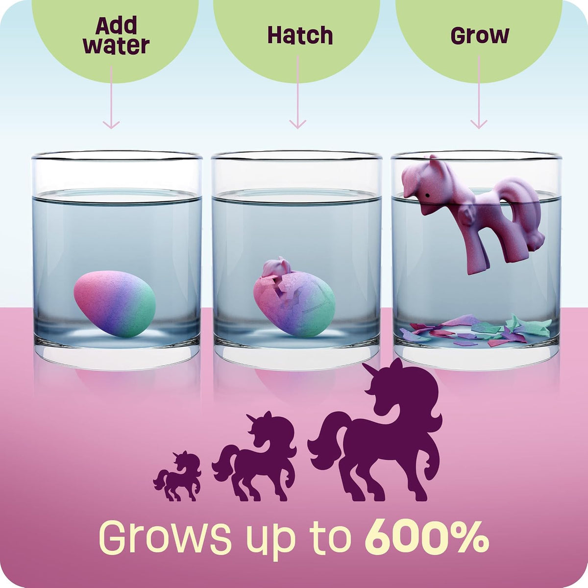 Dan&amp;Darci Huevos Sorpresa de Unicornio para Incubar para Niños...