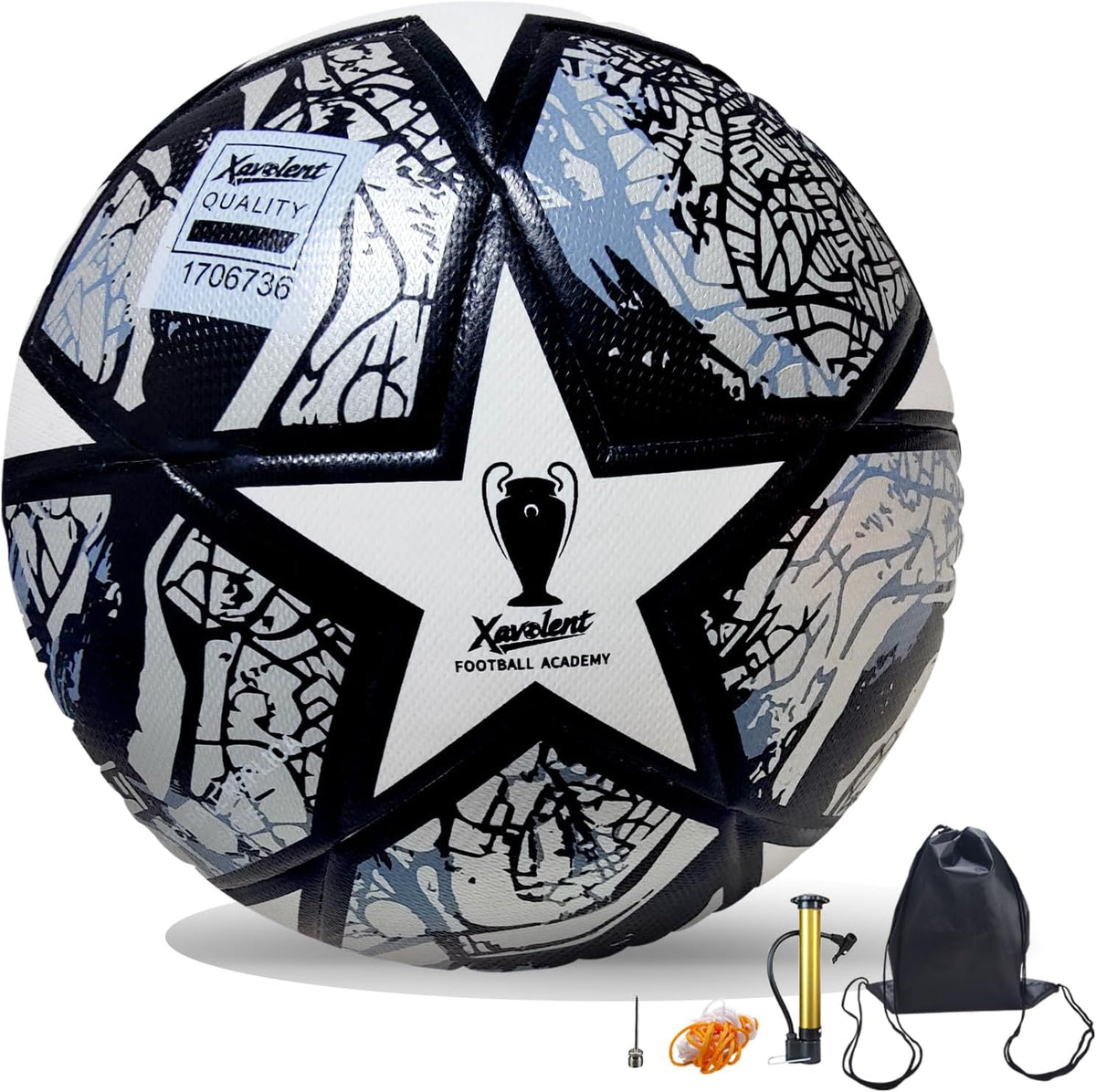 XAVOLENT Balón de fútbol profesional Tamaño 5,4 | Pelota de entrena...