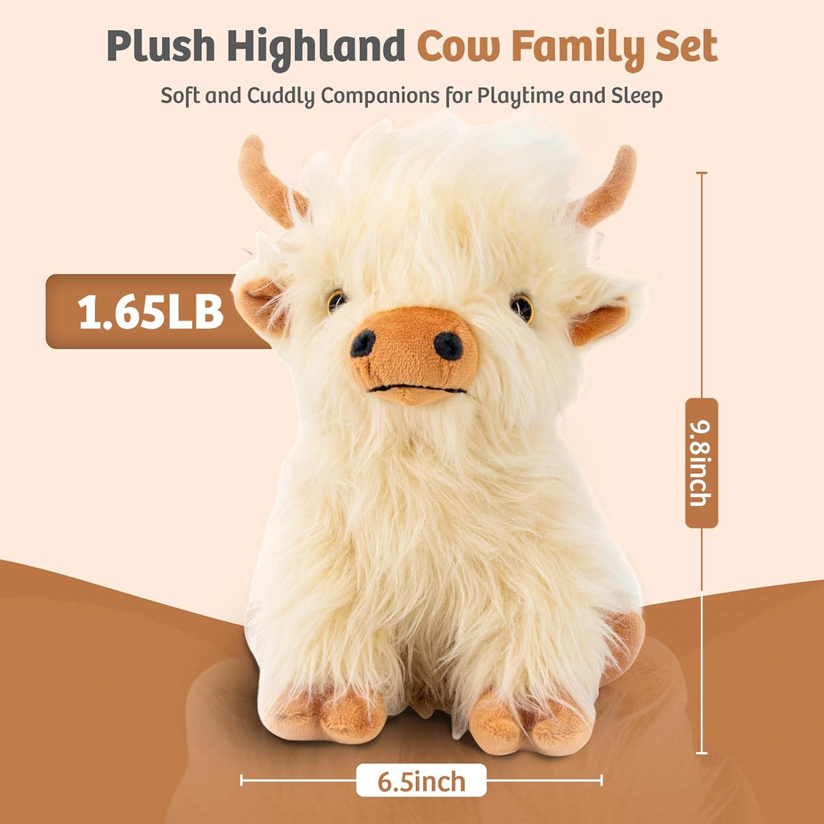 MARYSUN Juguete de Peluche de Vaca Highland - Regalo de Animal de P...