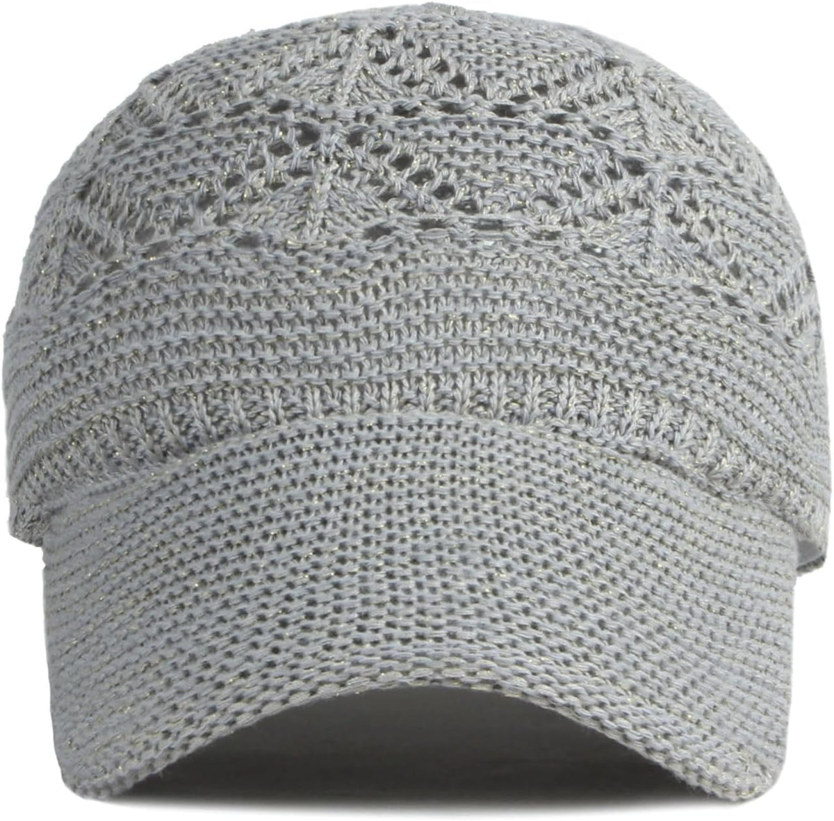 FASHIXD Gorra de béisbol de malla tejida para mujer, de hilo de ver...