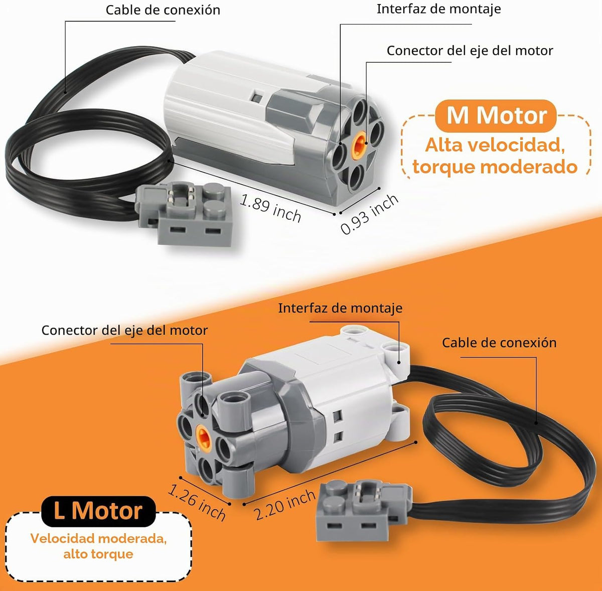 Kit de motor 9 en 1 de WEERSHUN compatible con la mayoría de bloque...