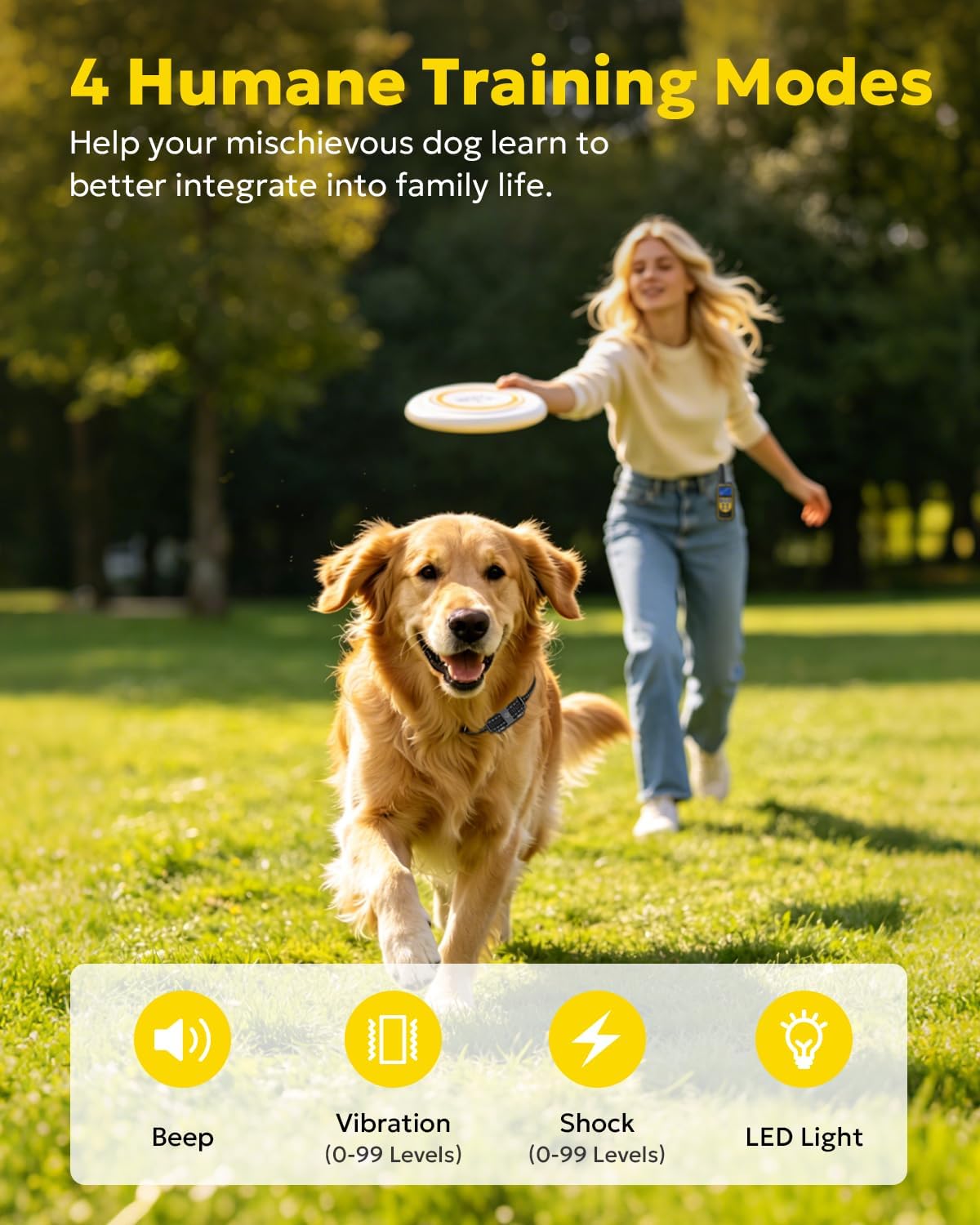 Heaflex Collar eléctrico de entrenamiento para perros con control r...
