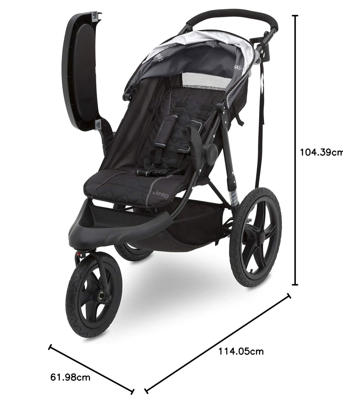 Cochecito de jogging clásico Jeep por Delta Children, gris