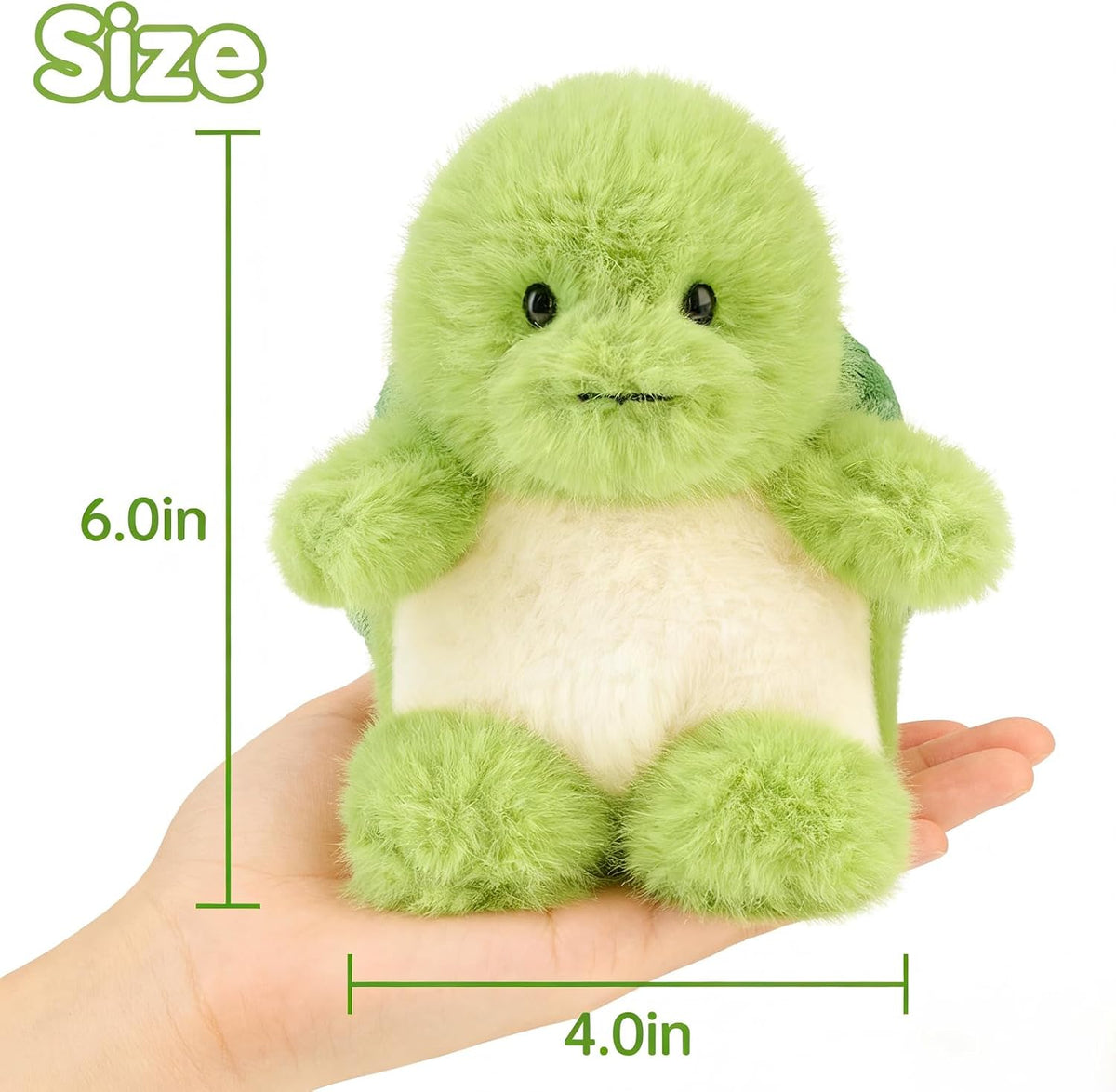 OROZCOR Lindo animal de peluche de tortuga suave del tamaño de una...