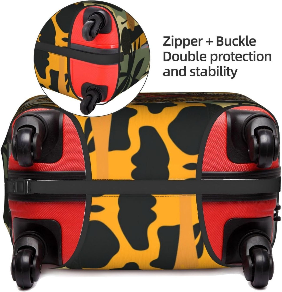 Hepmant Protector de maleta de viaje para mujer afroamericana, elás...