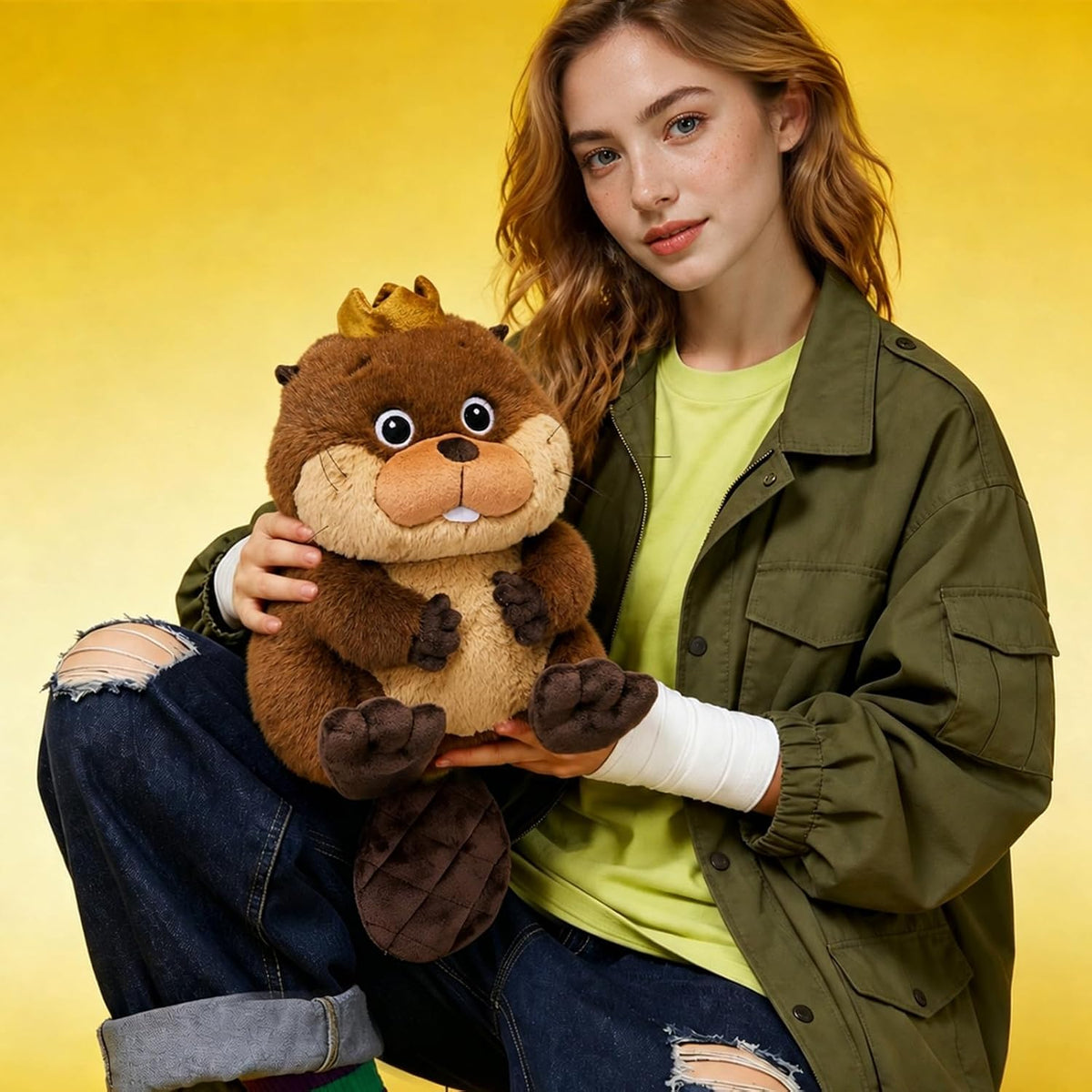 MINISO Disney Pixar Hoppers King George - Peluche de 13 pulgadas |...