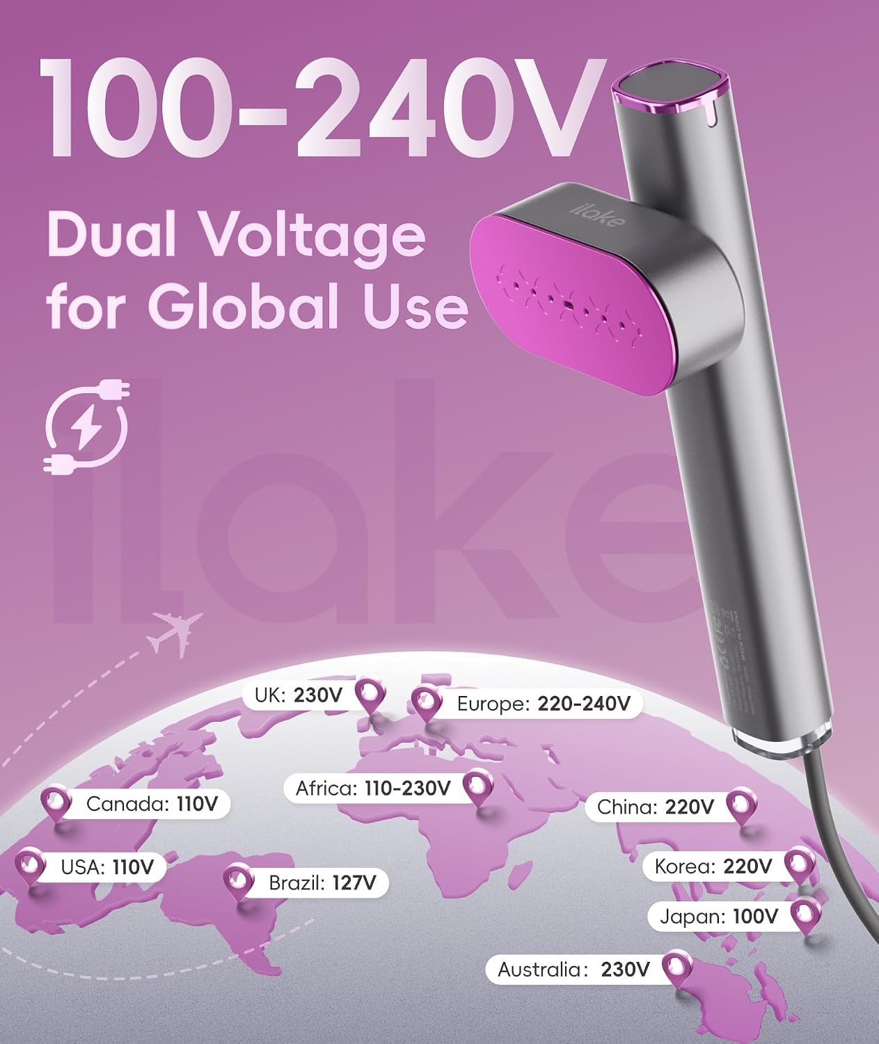 Vaporizador para ropa, vaporizador portátil de 1000 W, tamaño de vi...