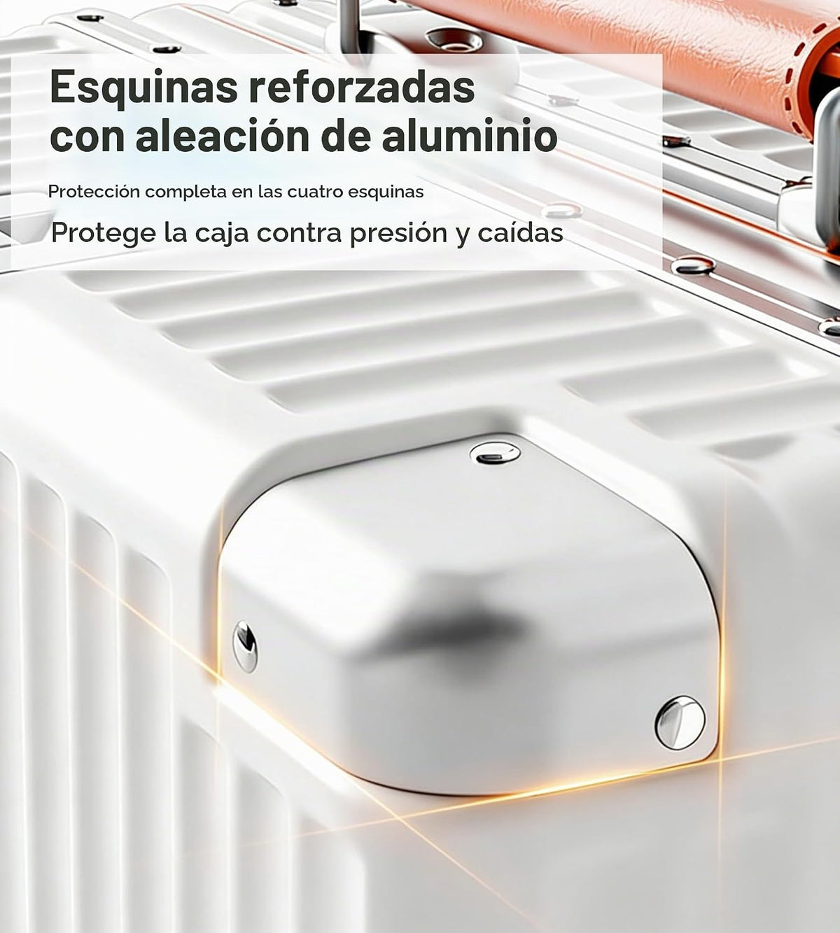 feilario Super grande capitán aluminio marco Hardside Spinner rueda...