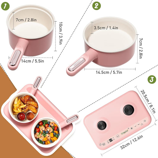 Gotoofun Juegos de cocina para niños, juego de cocina eléctrico dob...