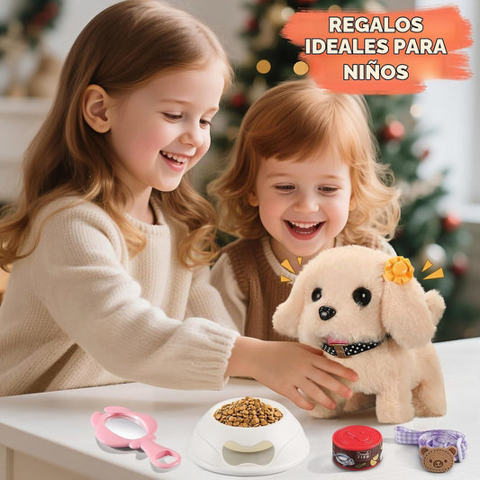 Vanvimen 16 piezas de juguetes de perro robot para niñas, juguetes...