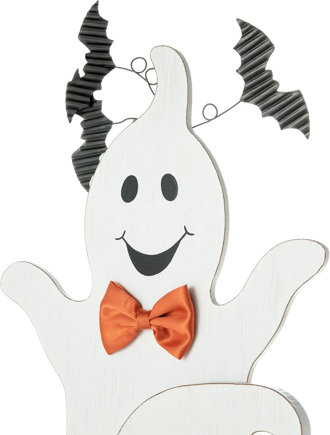 Glitzhome - Letrero de madera apilado de fantasmas para Halloween d...