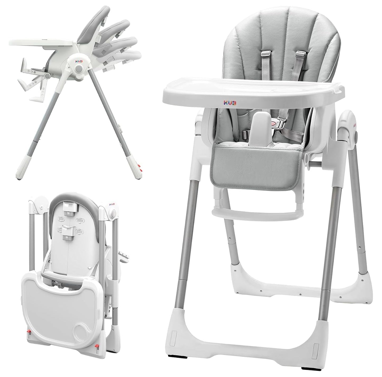 KUB Silla alta plegable 3 en 1 para bebé | Sillas altas multifuncio...