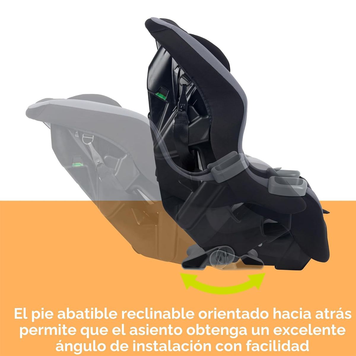 Baby Trend Trooper™ Slim 3 en 1 Asiento de coche convertible, Negro...