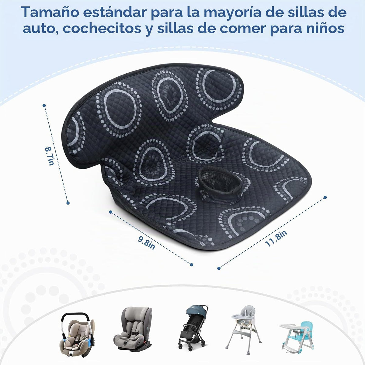 COOLBEBE Paquete de 2 protectores de asiento de coche impermeables...