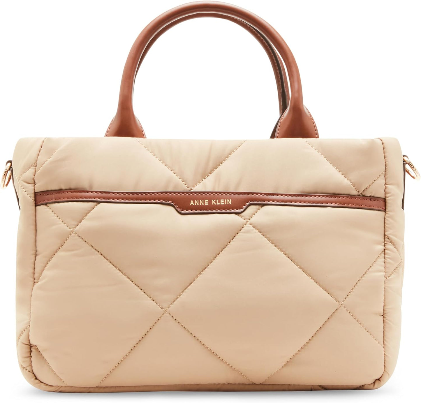 Anne Klein Bolso satchel Anne Klein Ew de nailon acolchado para muj...