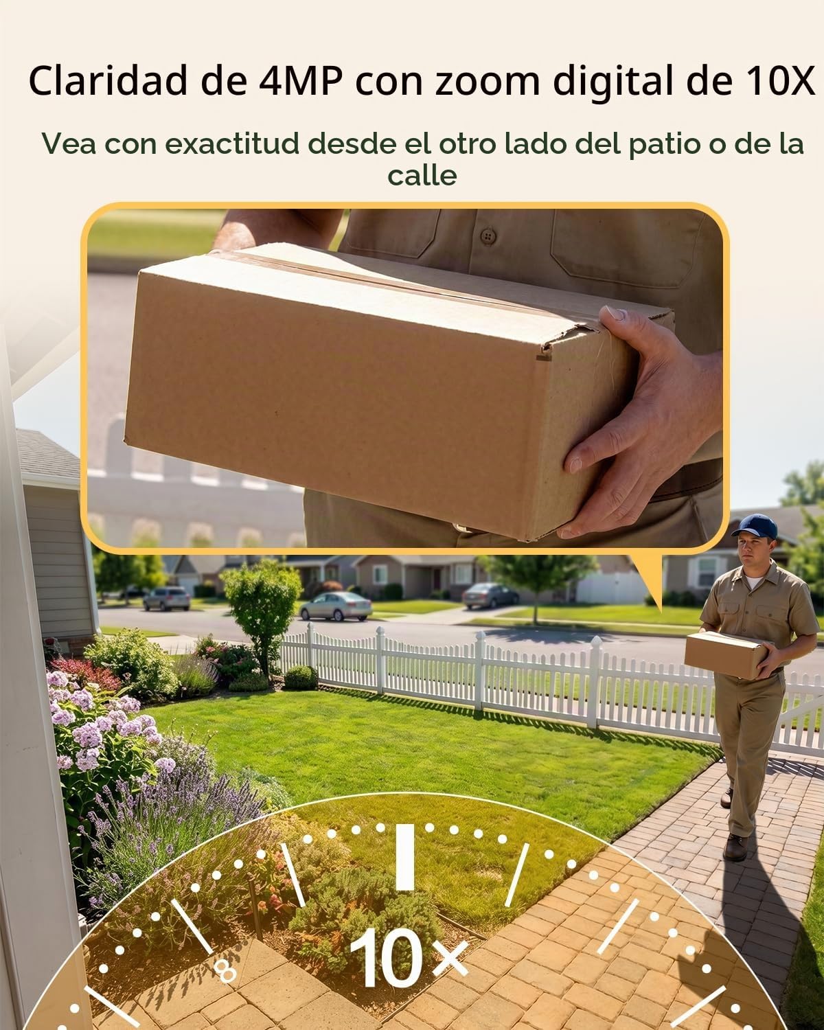 Rebluum Cámaras de seguridad solares de 4MP inalámbricas para exter...