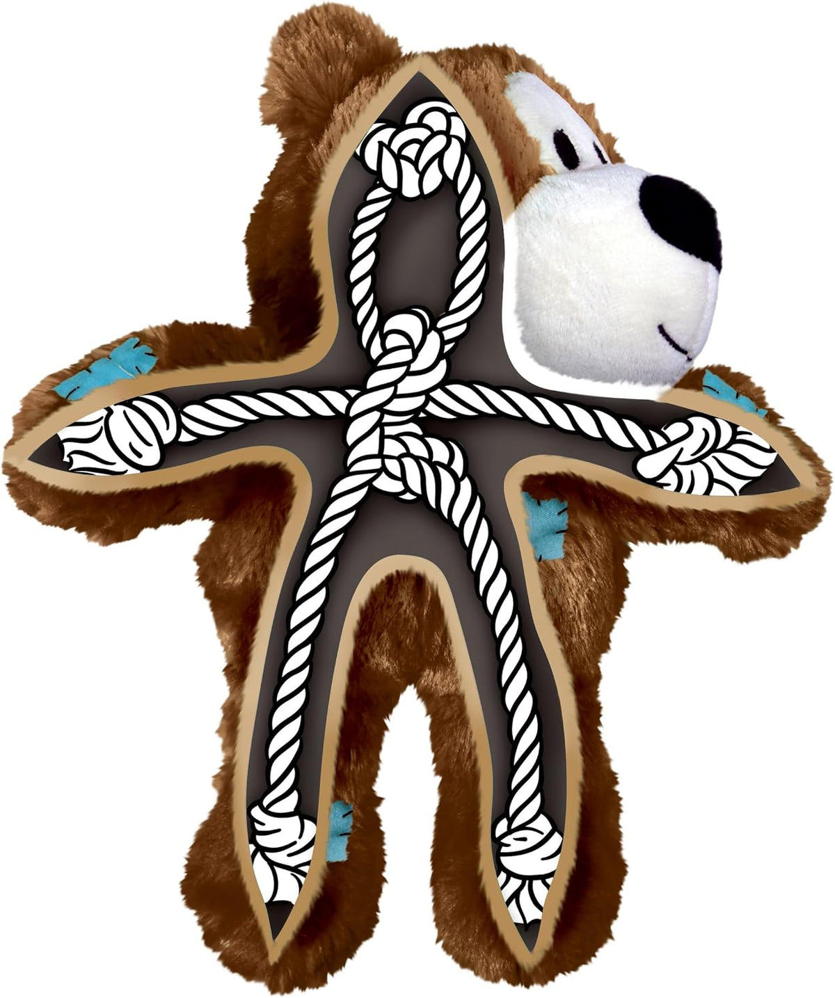 KONG Wild Knots Bears - Juguetes duraderos para perros con cuerdas...