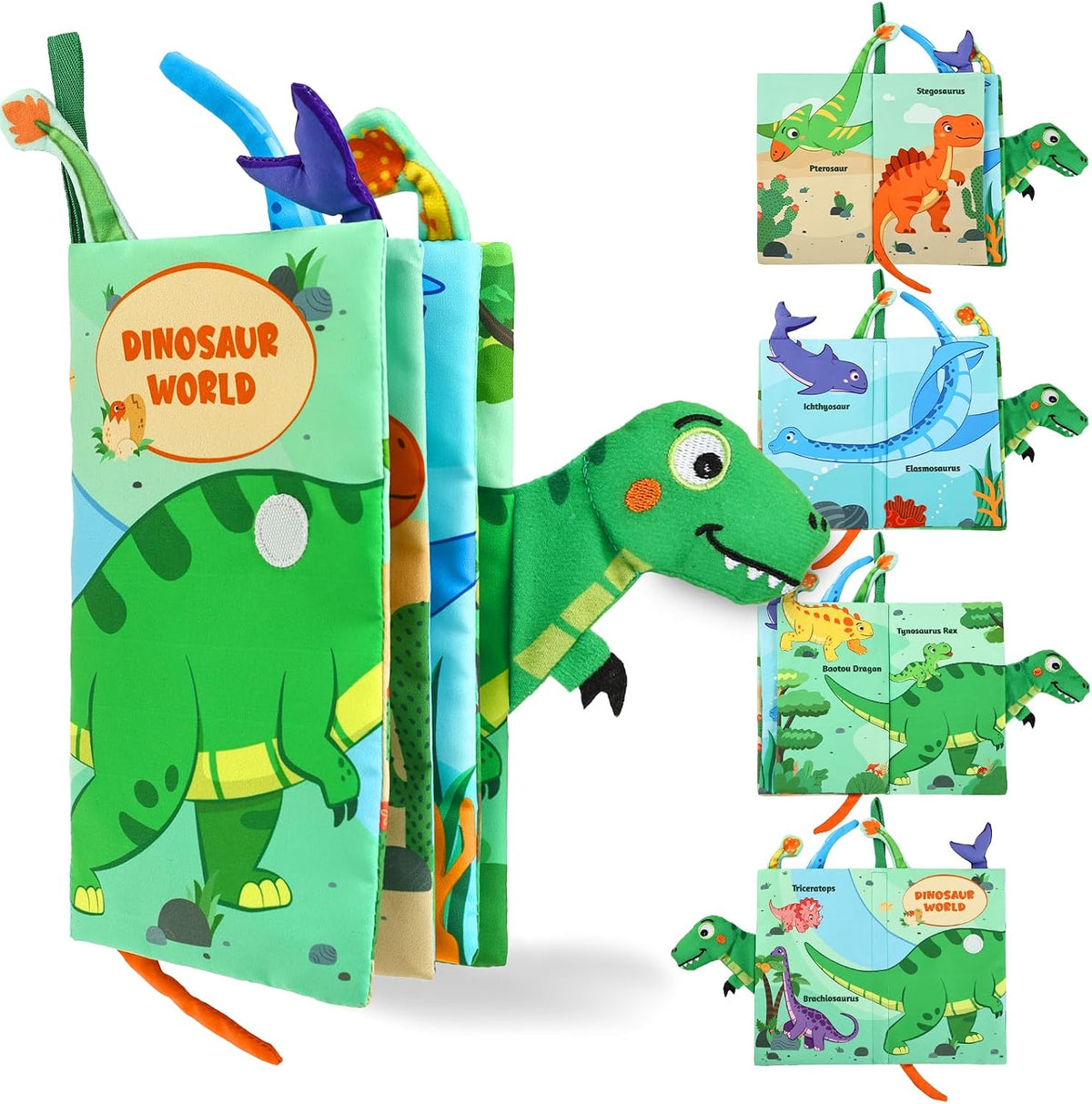 YOGINGO Libros para bebés Montessori Toys Cute Dinosaurs Theme Baby...