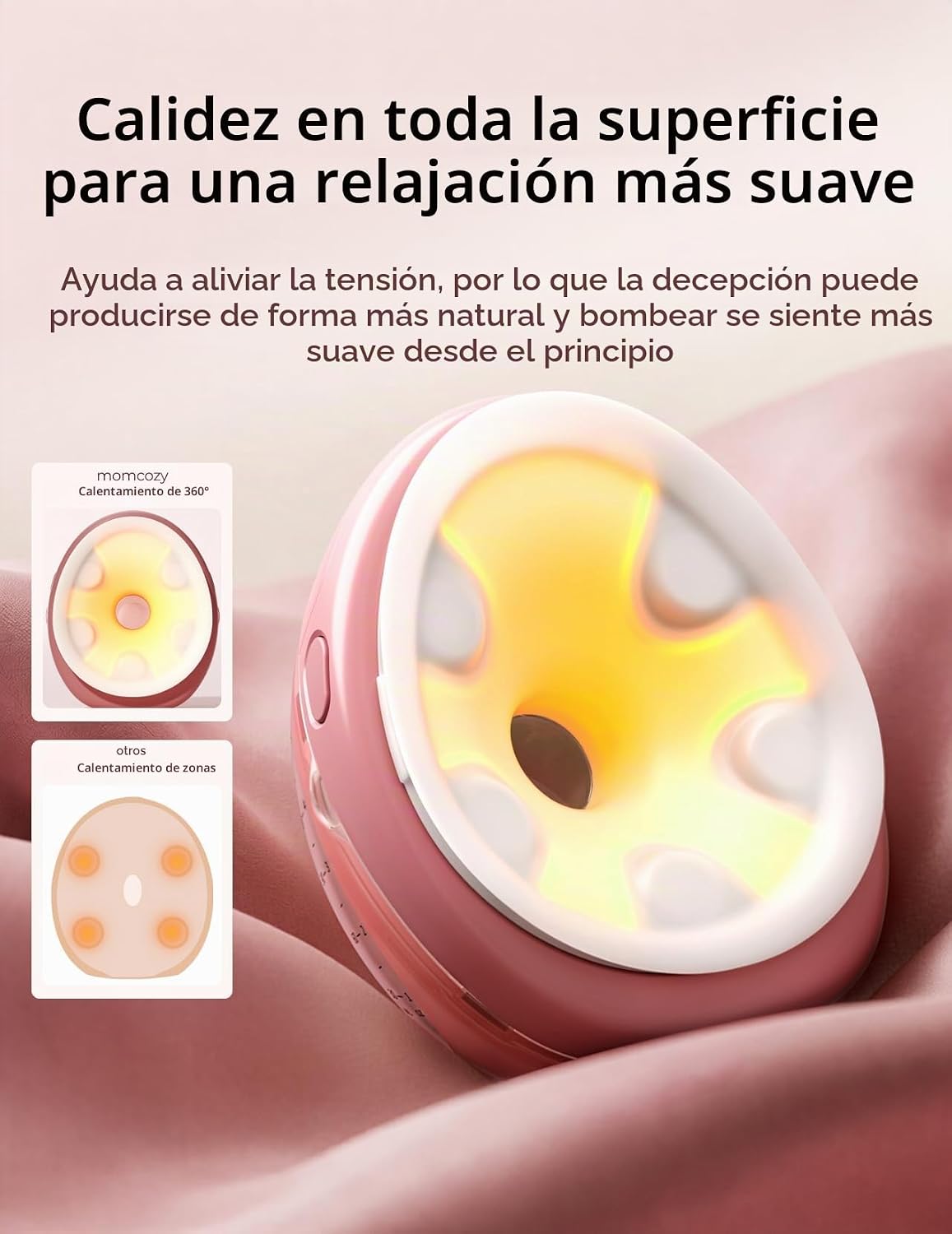 Momcozy Wellness 1 - Extractor de leche portátil, bomba de masaje c...