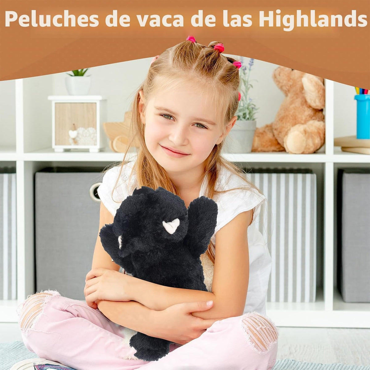 Marysun Animal de peluche negro para microondas, peluche con peso,...