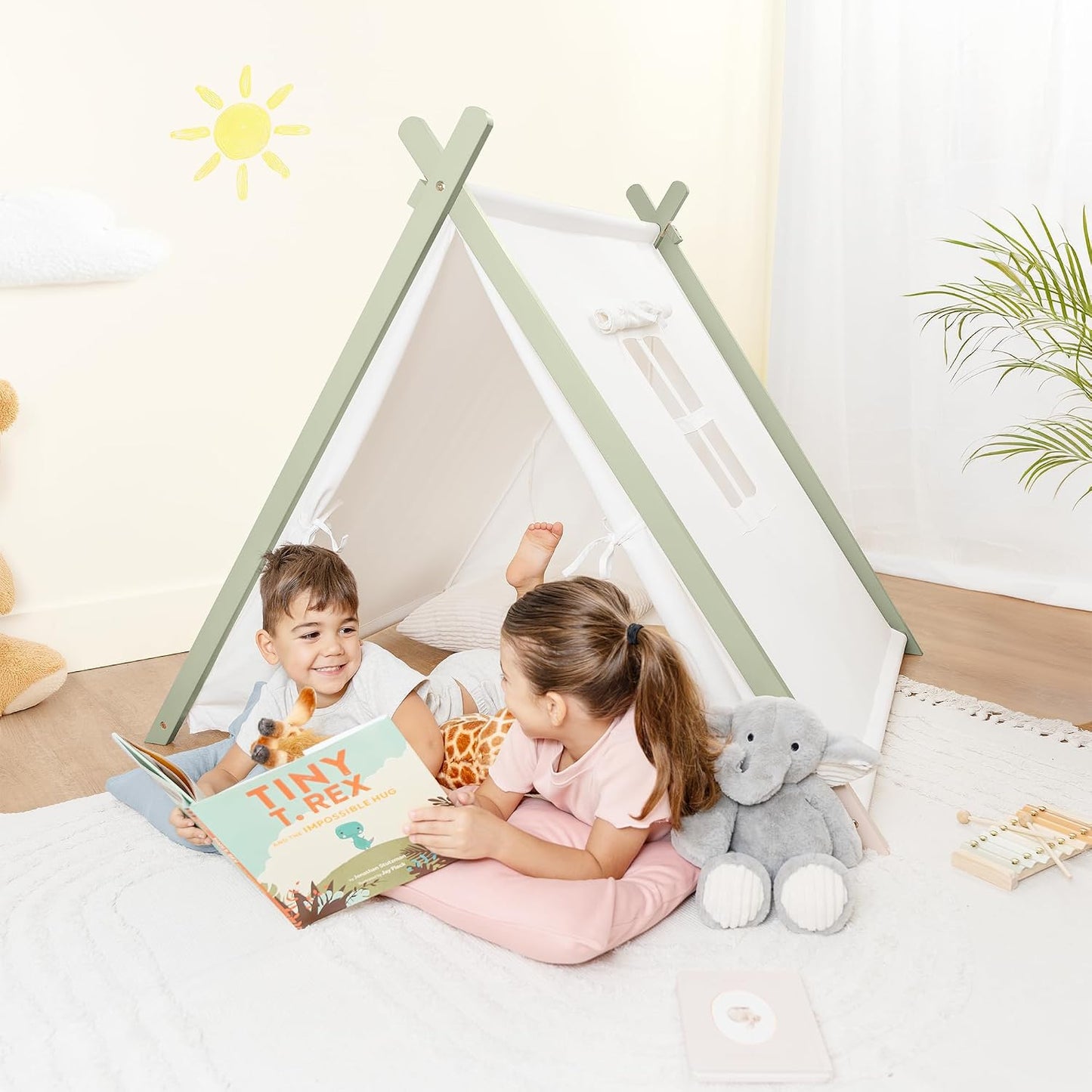 Comfy Cubs Tienda de Juego para Niños - Tipi de Algodón Transpirabl...