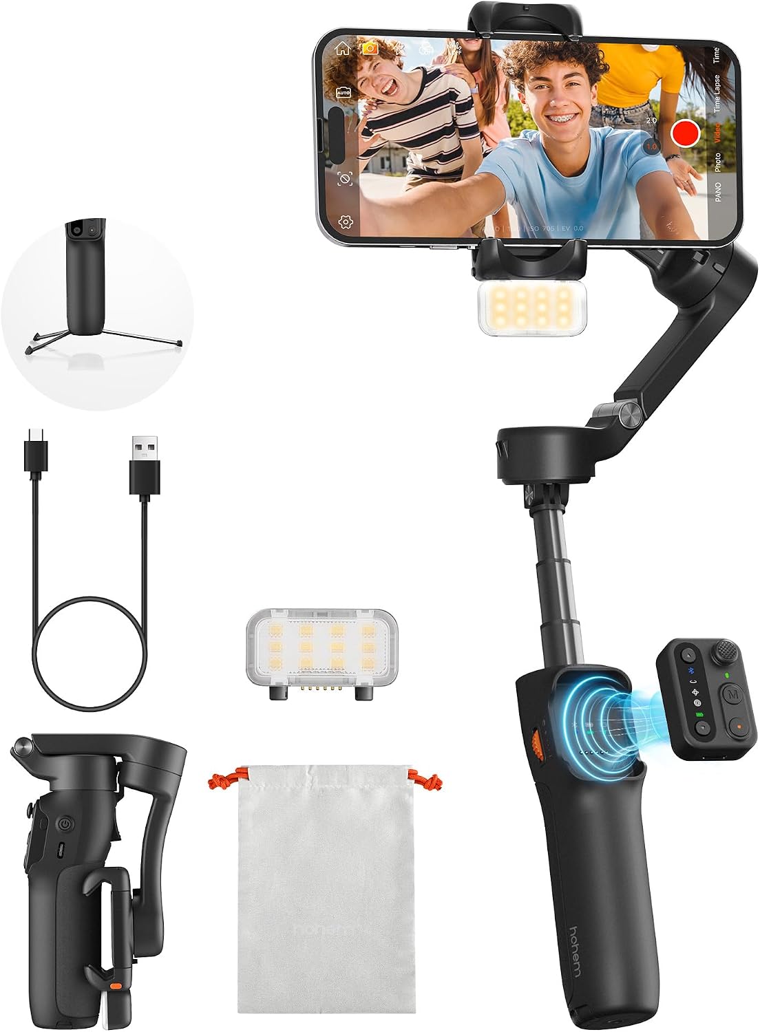 hohem iSteady X3 - Estabilizador de cardán mejorado para iPhone con...