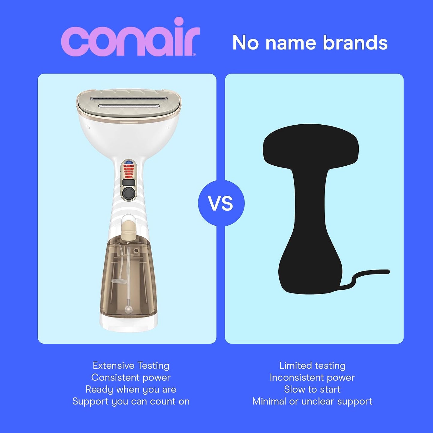 Conair Vaporizador de ropa de mano para ropa, vaporizador de tela T...