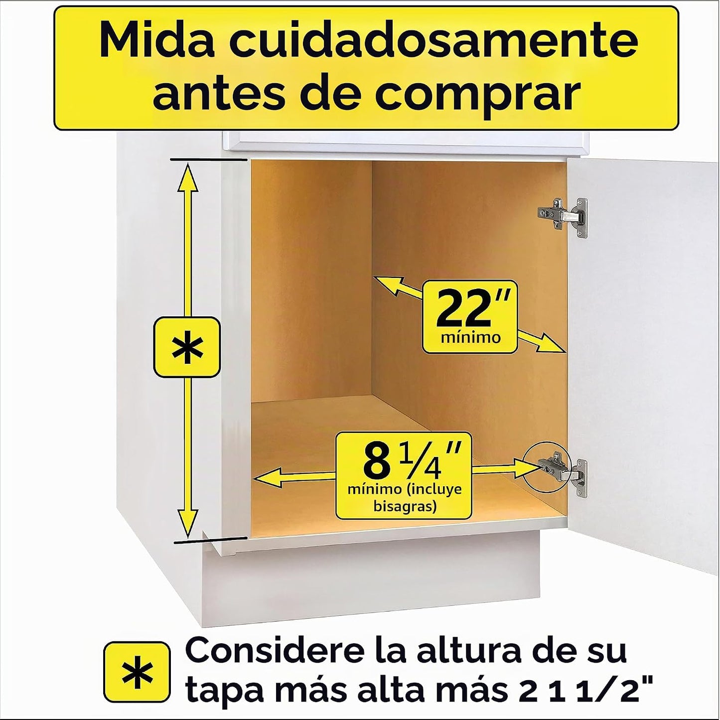 LYNK PROFESSIONAL® Organizador de tapas extraíbles para ollas y sar...
