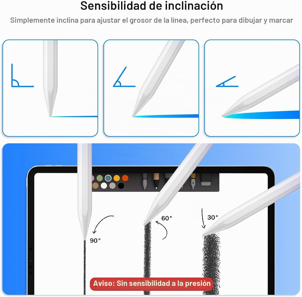 Cisteen Lápiz Táctil para iPad 2025-2018 con Carga más Rápida, Lápi...