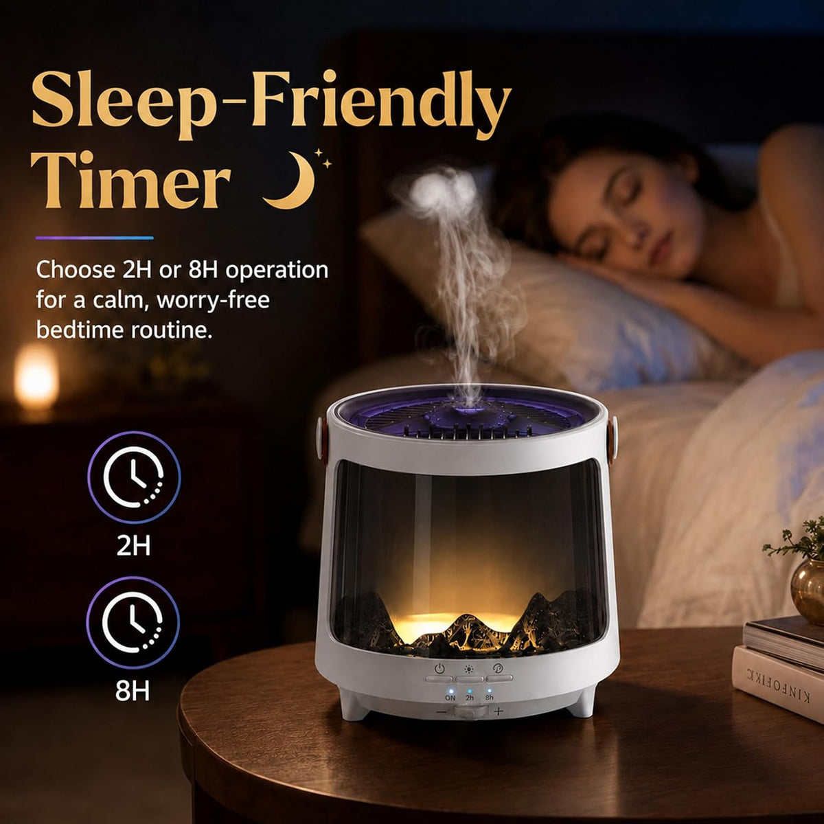 Medusa Aroma Difusor Auto-Off Cool Mist Humidificador para el hogar...