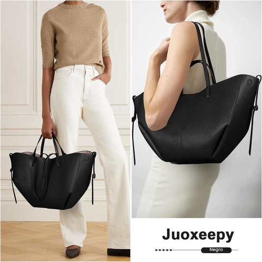 Juoxeepy Bolsa de trabajo de piel sintética para mujer, bolso de ma...