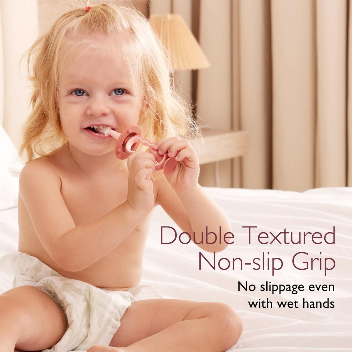 Momcozy Cepillo de dientes para bebé, cepillo de dientes de 360° pa...
