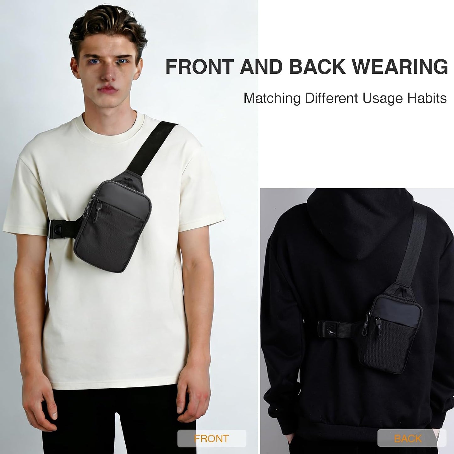 higouta Mini bolso bandolera para hombres y mujeres, pequeño bolso...