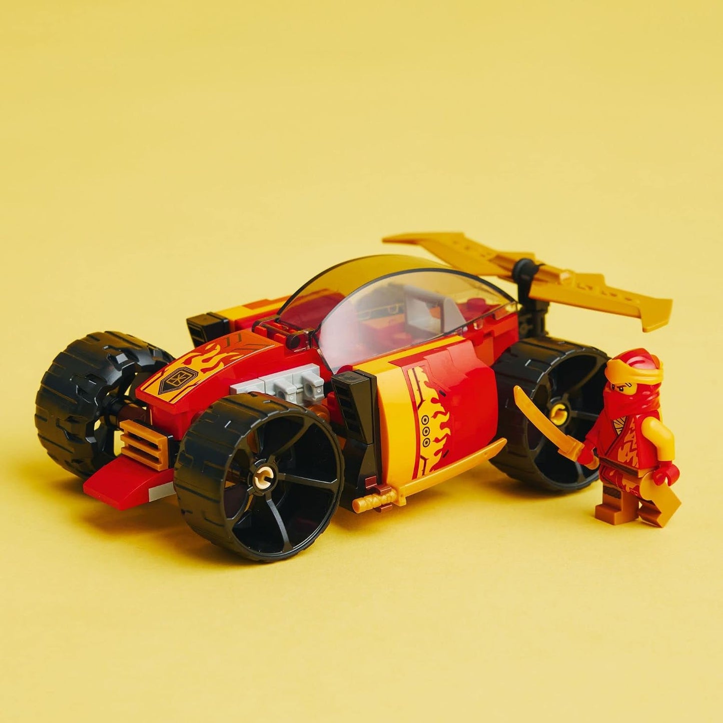 LEGO NINJAGO Kai's Ninja Race Car EVO, juego de juguetes de con...