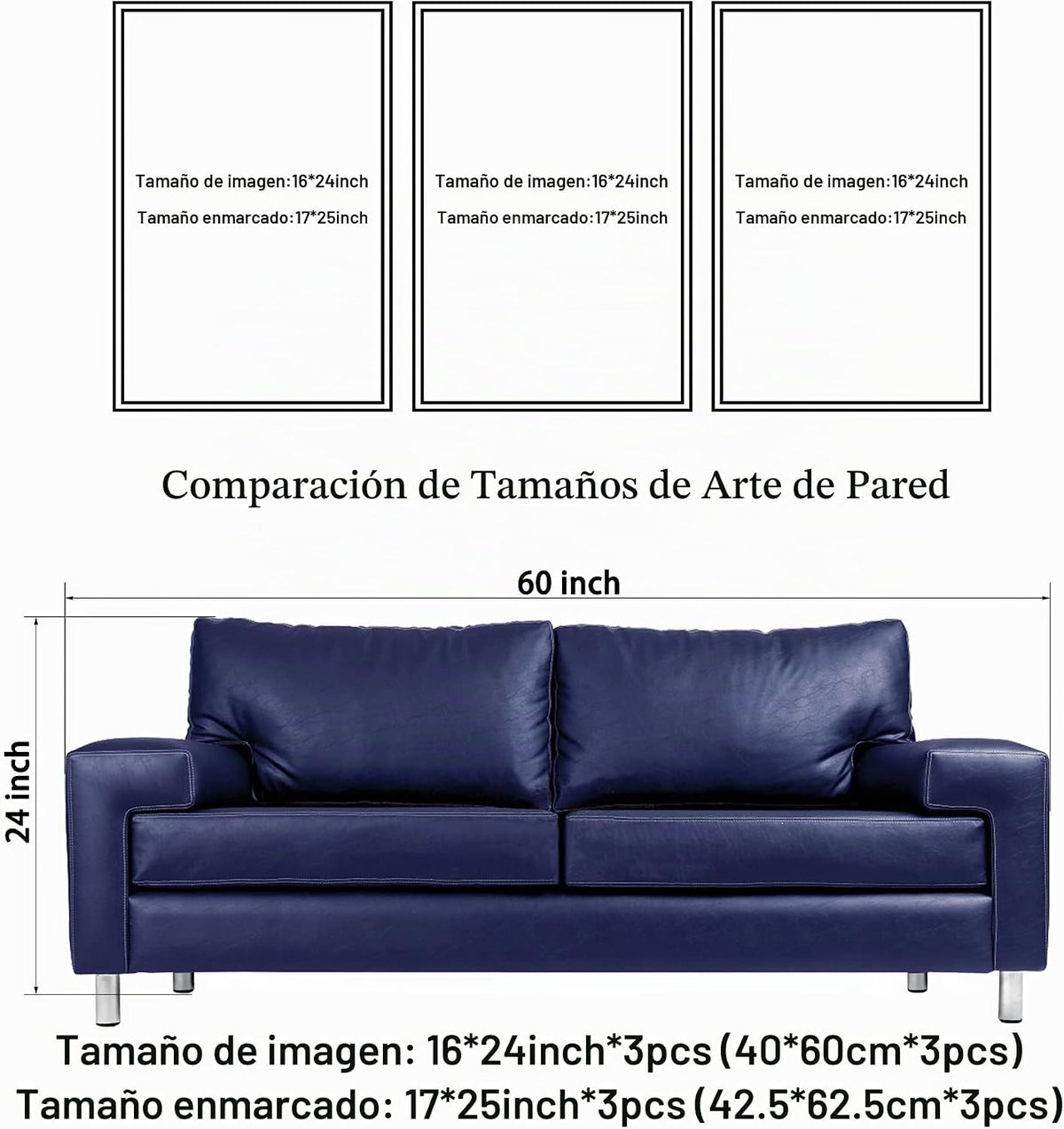 Wieco Art - Arte enmarcado de gran tamaño, lienzo impreso, cuadros...