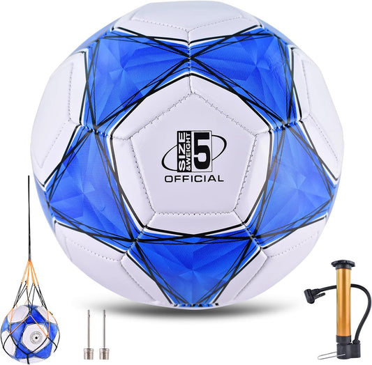 ELKCIP Paquete de 6 pelotas de fútbol clásicas desinfladas tamaño 4...