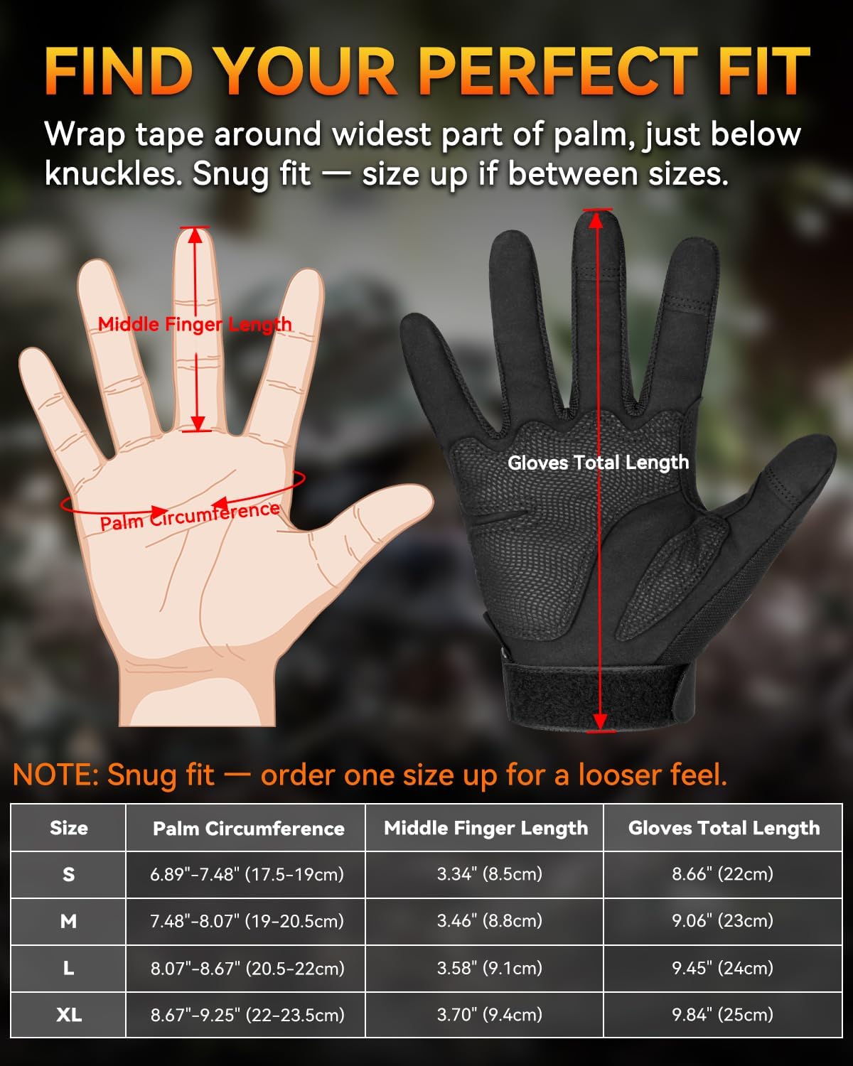 KUMGIM Guantes tácticos para hombres y mujeres, guantes de motocicl...